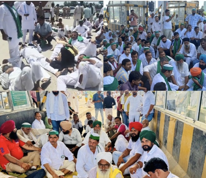 बहादराबाद टोल प्लाजा पर भाकियू किसान एक बार फिर हुआ धरना प्रदर्शन करने पर मजबूर…
